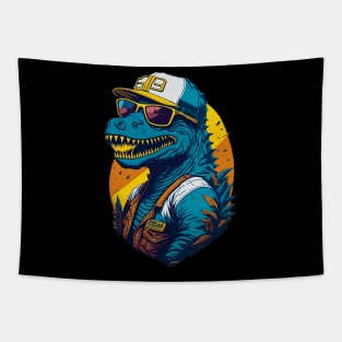 Retro Godzilla Tapestry