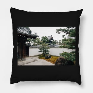 Japanese Temple in Kyoto Pillow