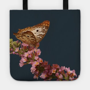 Geometric Single Butterfly Tote