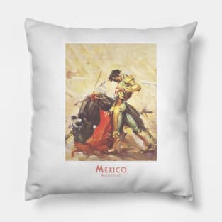 Mexican Matador in Action Pillow