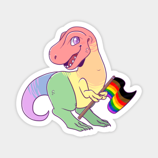 Gay pride Tyrannosaurus Magnet