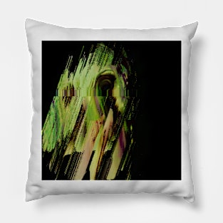 FROM YOUR MIND Horror Glitch Art Pillow