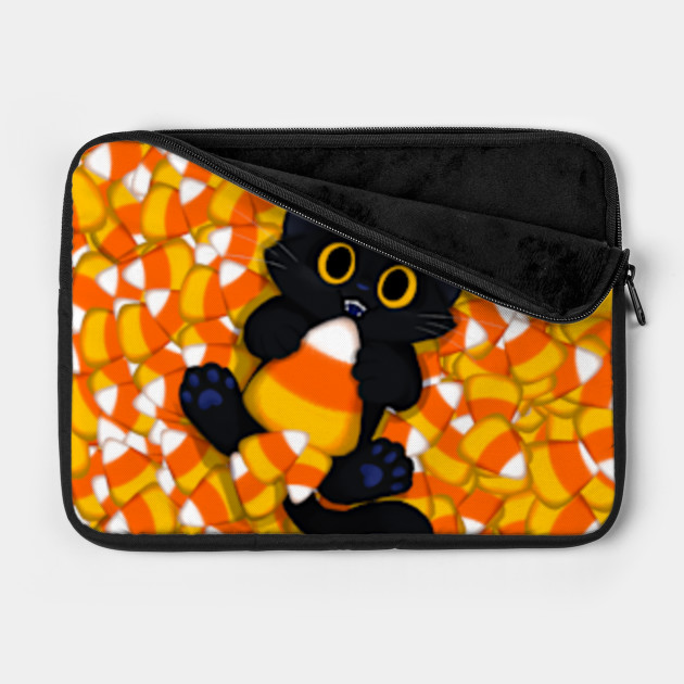 Candy Corn Cat Halloween 2019 Halloween Laptop Case Teepublic
