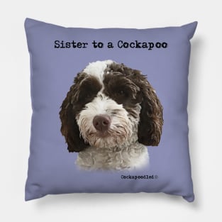 Cockapoo Dog Sister Pillow