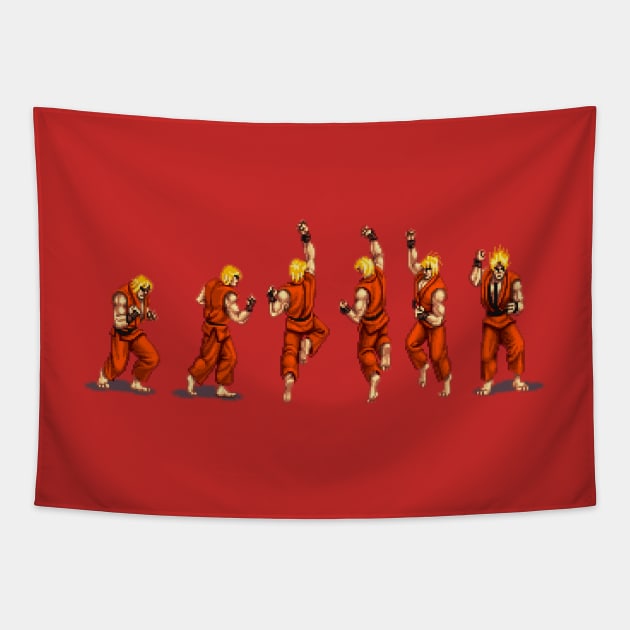 Street Fighter 2 Ken Tapestry by STUFFnTHINGS