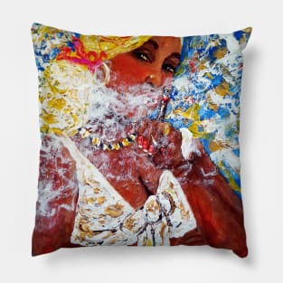 Cigar lady 95 Pillow