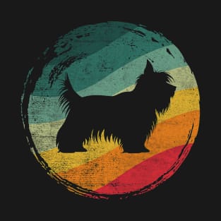 Skye Terrier Dog Retro Design T-Shirt