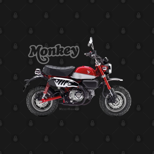 Honda Monkey 125 19 red, s by MessyHighway