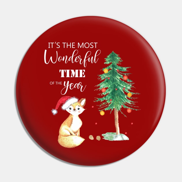 It's the most wonderful time of the year christmas fox and tree Pin by LatiendadeAryam