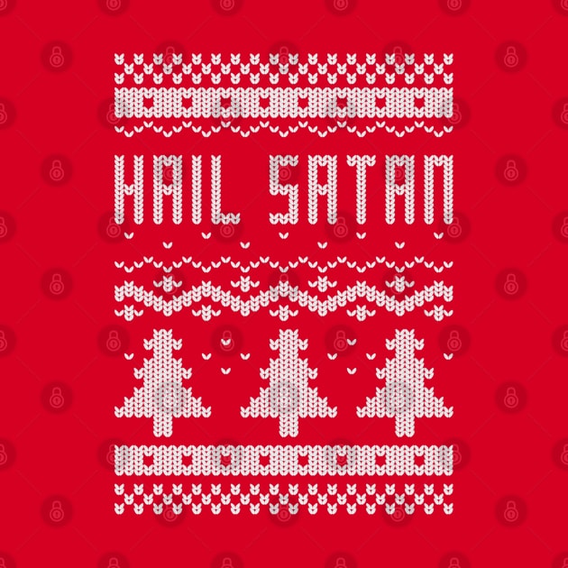 Ugly "Hail Satan" Christmas Sweater by Mr. Lovenstein