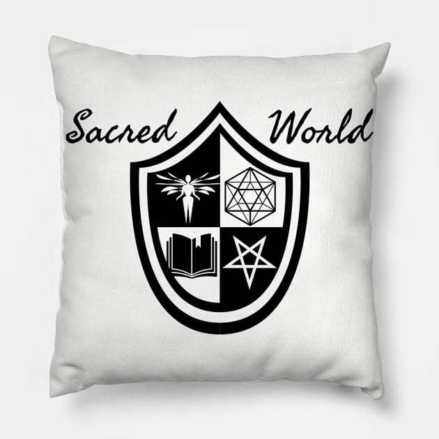 Sacred World Pillow by DivineandConquer