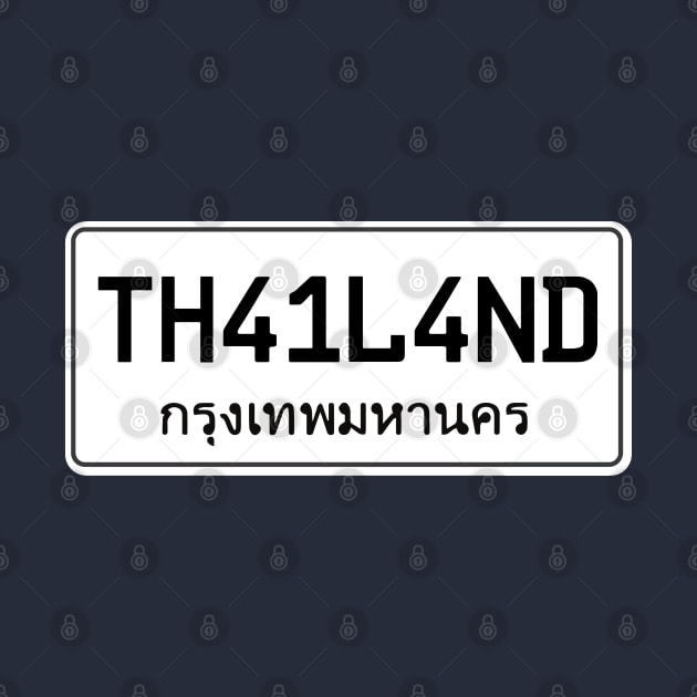 Thailand car plate by Travellers