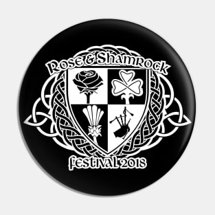 Rose and Shamrock Festival 2018 Logo Pin