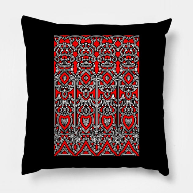 Tribal batak culture 31 Pillow by Hahanayas