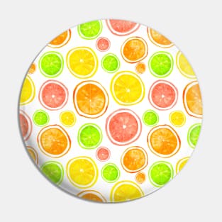 Refreshing Juicy Citrus Mix - White Pin