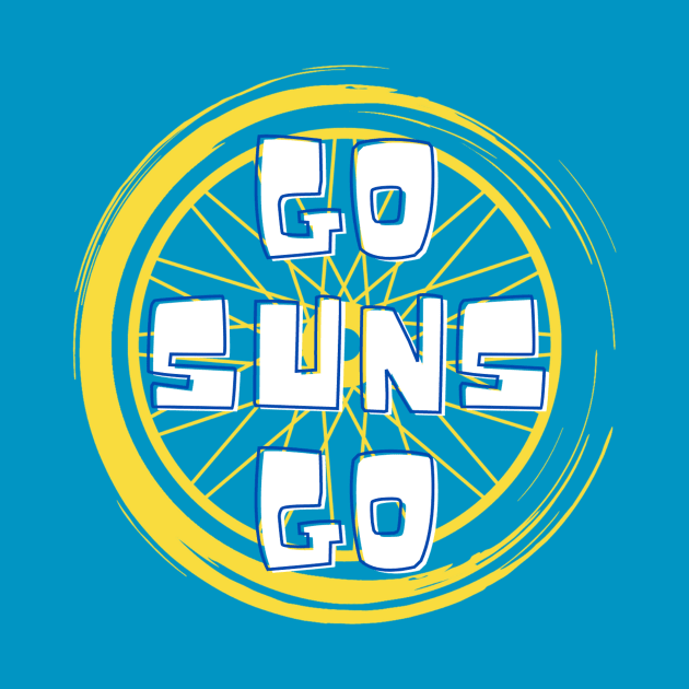 Sun Wheelers 'Go' Logo by Virginia Sun Wheelers