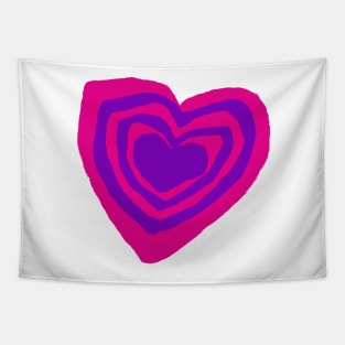 Pink Purple Hearty T-Shirt & Tees Tapestry