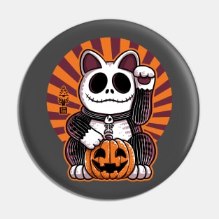 Halloween Neko Pin