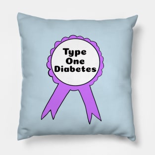 T1D Ribbon - Purple Pillow