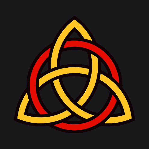 Manx Red and Gold Triquetra by QAFWarlock