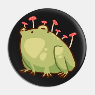 Mushroom Frog Pin