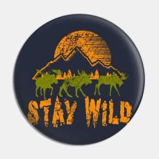Stay Wild adventure - hiking, trekking, camping, outdoor Pin