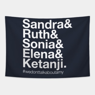 Female Supreme Court Justices, Feminist Shirt, Ketanji Brown Jackson Shirt, Ruth Bader Ginsburg, Female Justices Shirt Tapestry