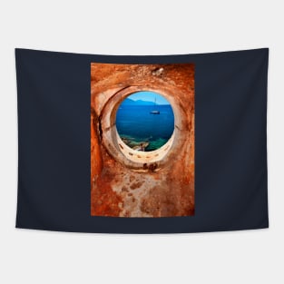 Window to the Ionian Sea Tapestry