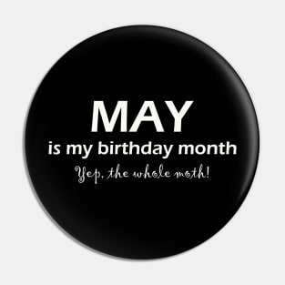 may my birthday month Pin