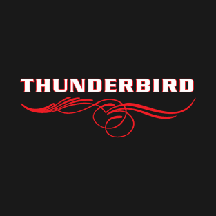 Thunderbird Type Emblem with Pinstripes T-Shirt