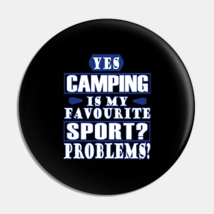 Camping caravan campfire boys men Pin