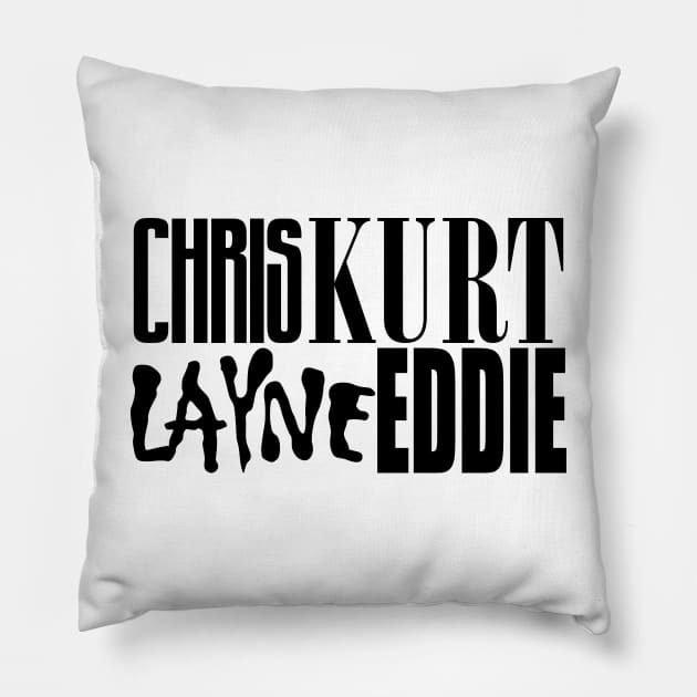 Chris Kurt Layne Eddie - Grunge's Finest Pillow by DAFTFISH