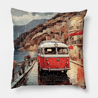 Turkey Rainy Day Vintage Retro Travel Tourism Pillow