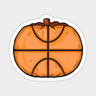 Basketball Pumpkin Head Halloween Magnet