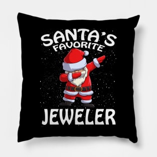 Santas Favorite Jeweler Christmas Pillow