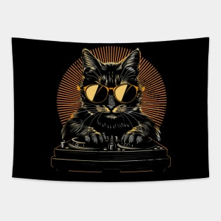 Cat DJ Play Tapestry