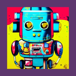 Awesome retro robot toy T-Shirt