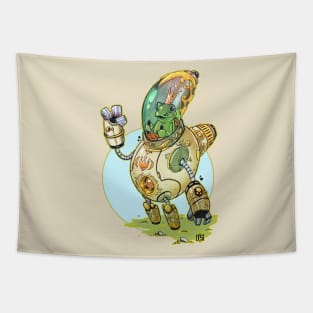 Enchanted frog king mecha Tapestry