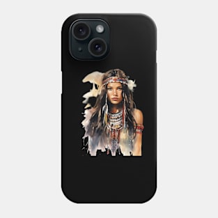 Native American Woman Heritage Indigenous Pride Native American Phone Case