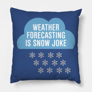 Weather Forecasting Is Snow Joke Pillow