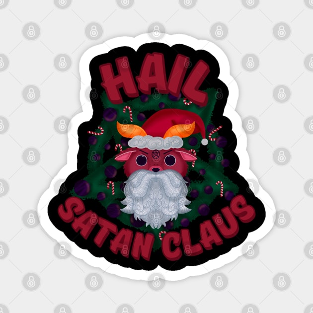 Hail Satan Claus Magnet by GiveMeThatPencil