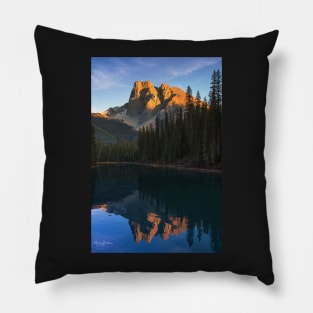 Sunset over Emerald Lake Pillow