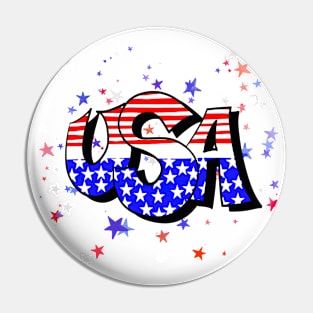 USA, Red white and Blue Pin