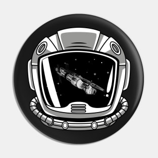 Space Station - Helmet - Black - Sci-Fi Pin