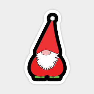 Christmas funny Santa gnome Magnet