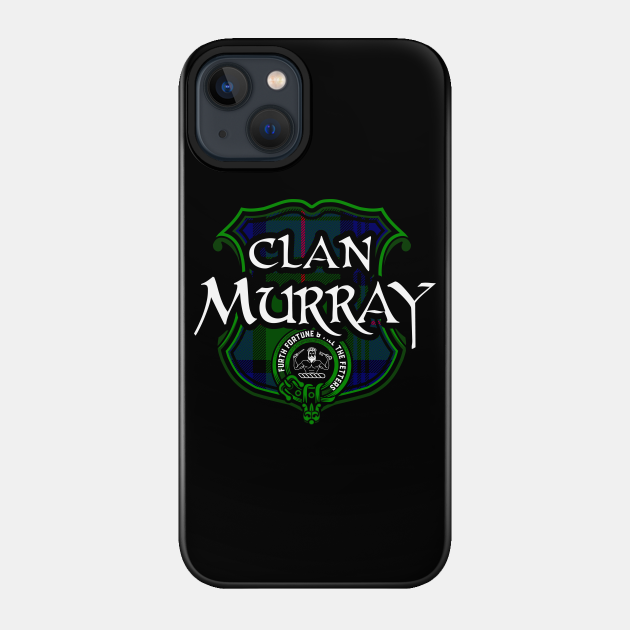 Clan Murray Surname Scottish Clan Tartan Crest Badge - Scottish Clan - Phone Case