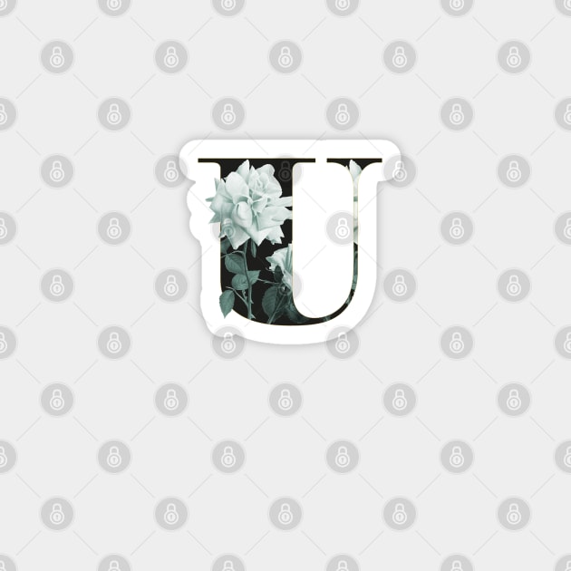 Flower Alphabet U Magnet by froileinjuno