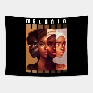 Melanin Shades Women Afrocentric Black Pride Tapestry