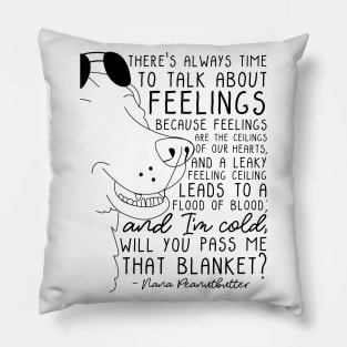 Leaky Feeling Ceiling (black) Pillow