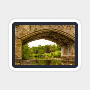 Richmond Castle, Yorkshire Dales, UK, Under Mercury Bridge Magnet